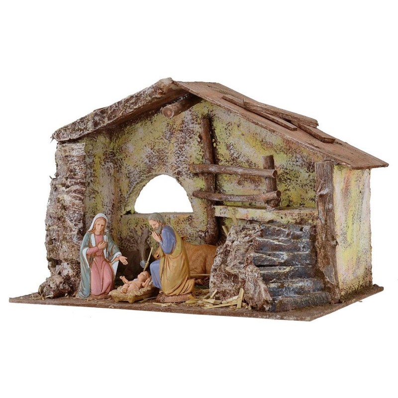 Cabaña completa de Natividad Landi 10 cm con