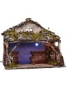 Illuminated hut with flickering starry sky cm 37x25,5x35,5 h