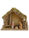 Hut for presepe with Nativity cm 24x12, 5x19, 5 h