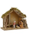 Hut for presepe with Nativity cm 24x12, 5x19, 5 h