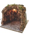 Illuminated grotto presepe cm 30x30x23 h.