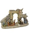 Temple with Nativity cm 29X6,5X18 h