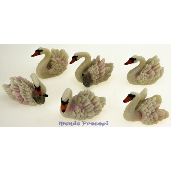 Swan cm 4 in resin 1 assorted piece