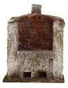 Oven with central fireplace for nativity scene cm 7x3x9 h. for