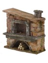 Forno con camino laterale per presepe cm 12x5x12 h. per statue