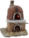 Forno in resina presepe funzionante cm 13x11x15 h. Mondo Presepi