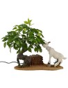 White goat eating series 30 cm in motion