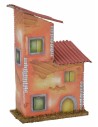 Casita naranja para belén de 10x6x16,5 cm h Mondo Presepi