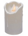 White battery-operated Venus candle with oscillating light h 10.5 cm