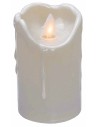 White battery-operated Venus candle with oscillating light h 10.5 cm
