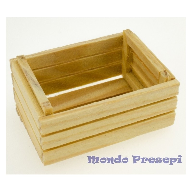 Caja de madera cm 5x3,8x2,1 h. Mundo Pesebres