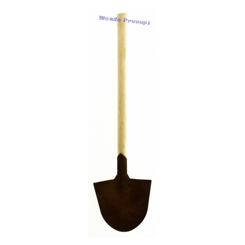 Rusted wooden shovel 10.5 cm h.