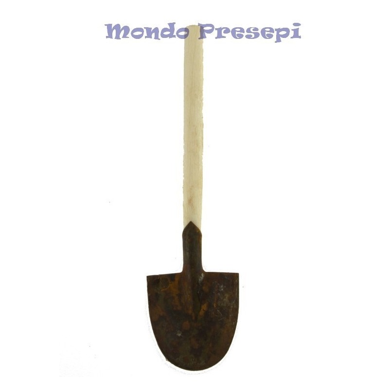 Rusted wooden shovel cm 8 h.