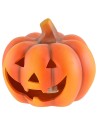 Pumpkin with battery-operated color-changing LED for Halloween