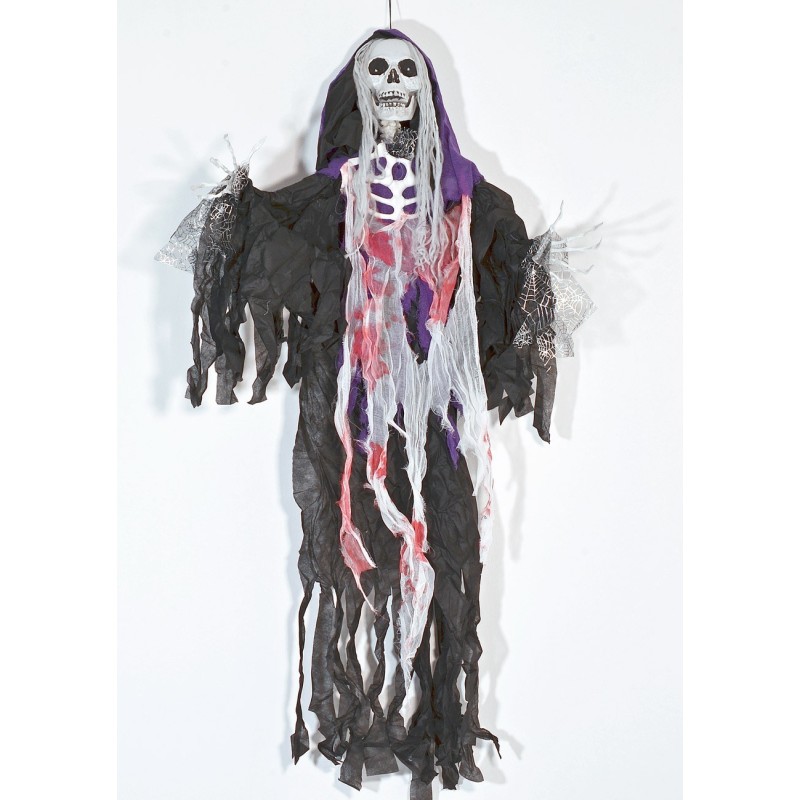 Colgante de monstruo fantasma con luces y sonido Halloween h 100 cm