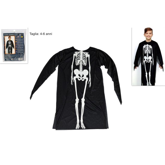 Vestito con scheletro per bambino Halloween Mondo Presepi