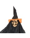 Strega volto chiaro con picchetto per Halloween h 107 cm Mondo