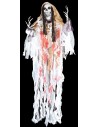 White ghost monster hanger with lights and sound Halloween h