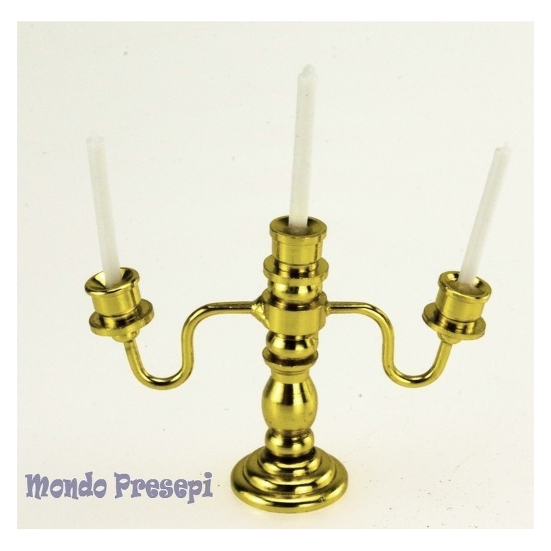 Candelabro de metal Mundo Belenes