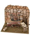 Fuoco funzionante con lampada effetto fiamma cm 20x14x17 h