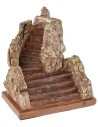 Scala chiocciola in resina cm 9,5x6,5x10,5 h Mondo Presepi