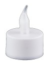 Lumino bianco ø 3,7 cm con fiamma tealight a batteria