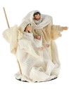 White nativity monobloc fabric clothes cm ø 10x16.5 h