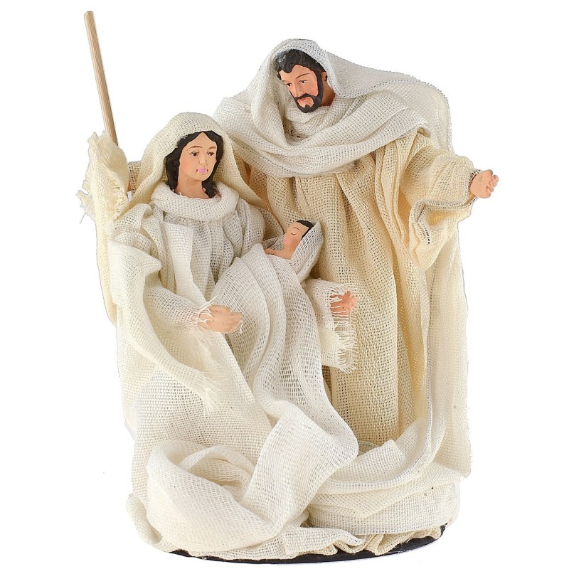 White nativity monobloc fabric clothes cm ø 10x16.5 h