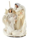 White nativity monobloc fabric clothes cm ø 10x16.5 h