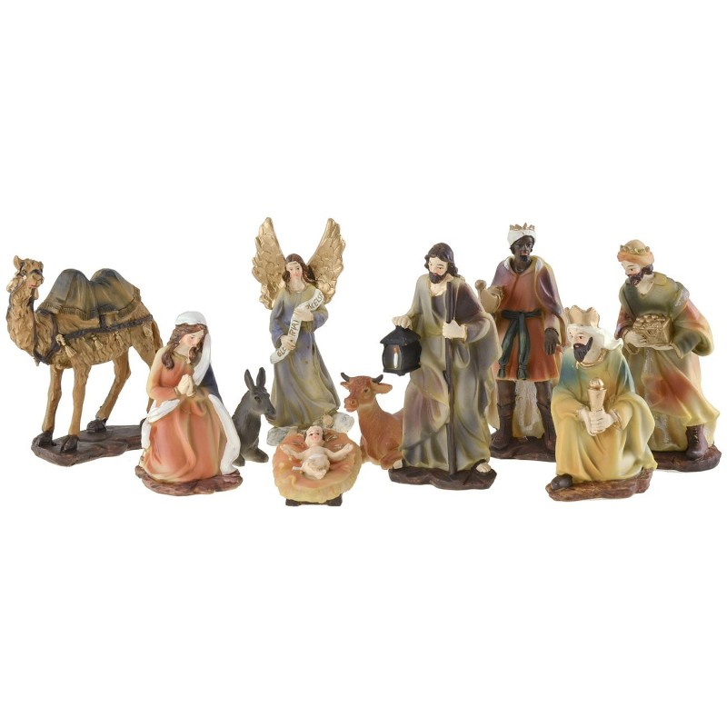 Natividad 10 figuras serie 15 cm en resina Mundo Pesebres