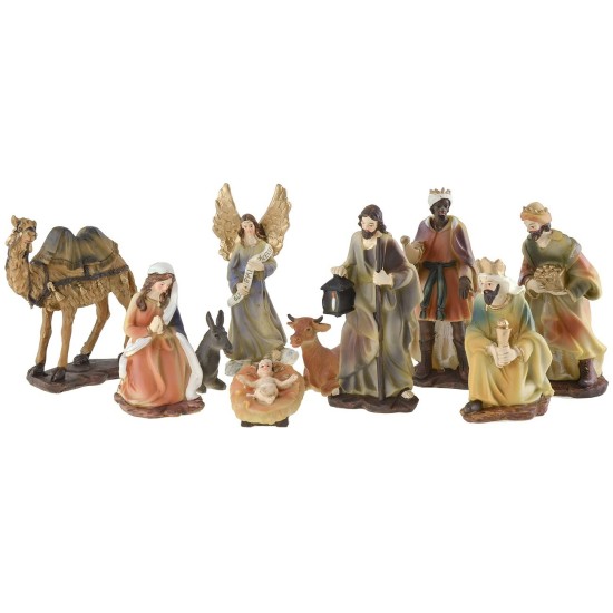 Natività 10 soggetti serie 15 cm in resina Mondo Presepi