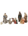 Natividad 9 figuras serie 5 cm en resina Mondo Presepi