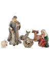 Natividad 9 figuras serie 5 cm en resina Mondo Presepi