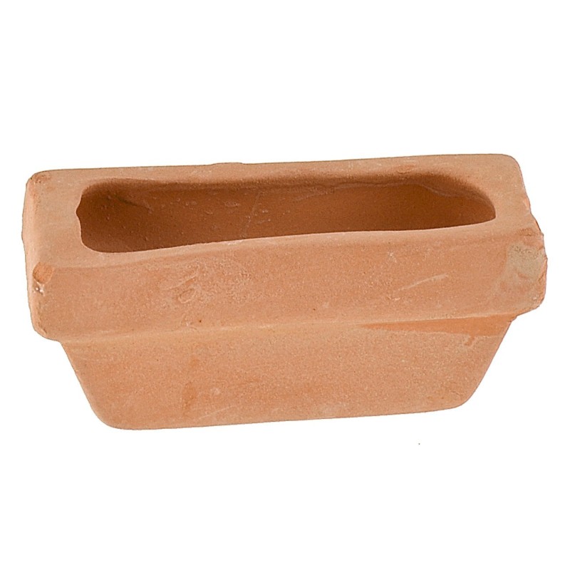 Vasija rectangular de terracota cm 5x2,3x2,2 h Mundo Belenes