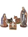 Natividad 10 figuras serie 9 cm en resina Mundo Pesebres