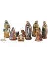 Natividad 10 figuras serie 9 cm en resina Mundo Pesebres