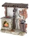 Bottega del fabbro con fuoco a batteria cm 11,5x4x12,5 h