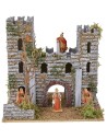 Castello per presepe con torri cm 15x13x14,5 h altezza, torri