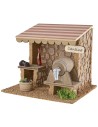 Cantina di vini per presepe cm 15x13x13 h legno, altezza