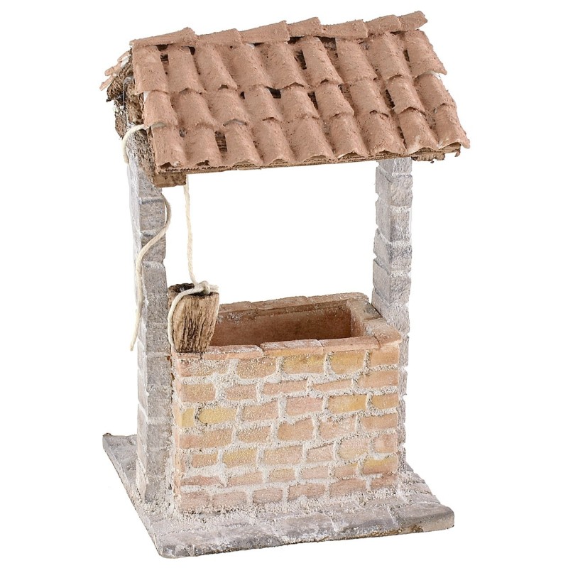 Pozzo stuccato per presepe cm 9x9x15,5 h