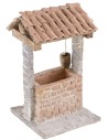 Pozzo stuccato per presepe cm 9x9x15,5 h altezza, stucco