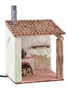 Forno stuccato con tettoia funzionante cm 15x12x22,5 h