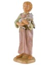 Niña con cabrita en brazos serie 19 cm Fontanini base