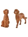 Coppia di cani serie 9,5 cm Fontanini