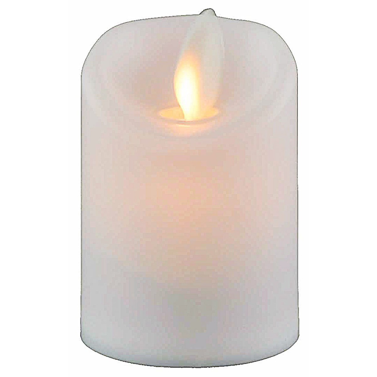 Candele tremolanti senza fiamma in vetro grigio argento