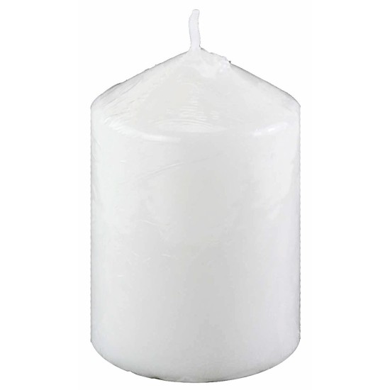 Vela de cera blanca h 8,5 cm cera, blanca, vela, altura