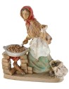 Statuina castagnara 10 cm in pvc lux Euromarchi base