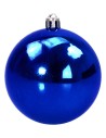 Juego de 2 bolas azules para árbol de Navidad ø 10 cm Bolas árbol