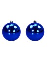 Juego de 2 bolas azules para árbol de Navidad ø 10 cm Bolas árbol