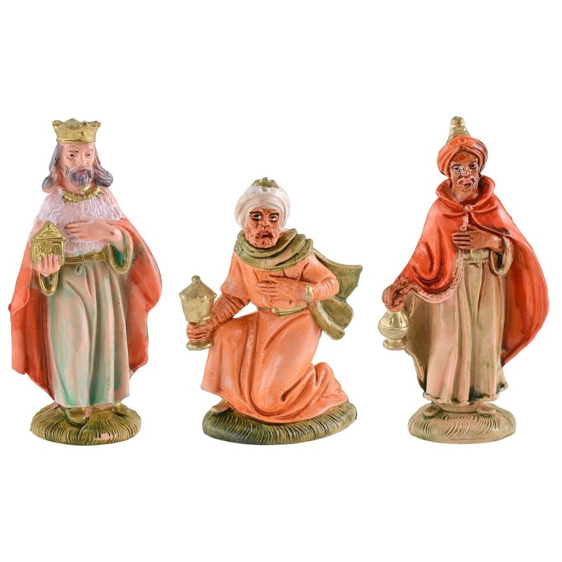 Estatuillas Tres Reyes Magos 10 cm en PVC estatua belén, serie, base